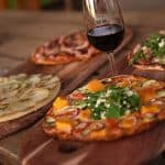 Oven baked rustic pizzas